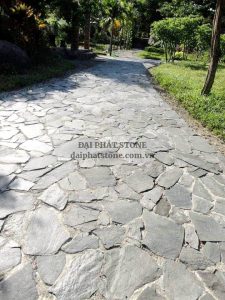 Đá slate đen lát nền, lát lối đi