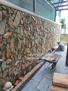 Đá slate vàng ốp tường 15