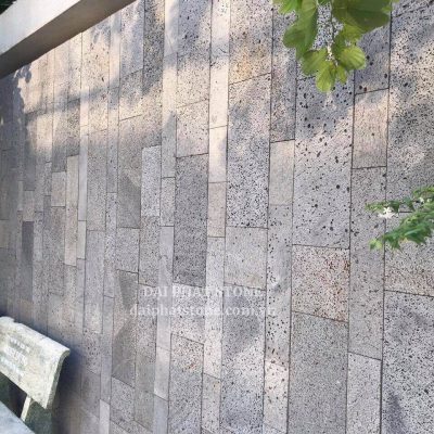 Đá tổ ong xám ốp tường